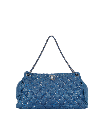 Quilted Bubble Stitch Tote, front view